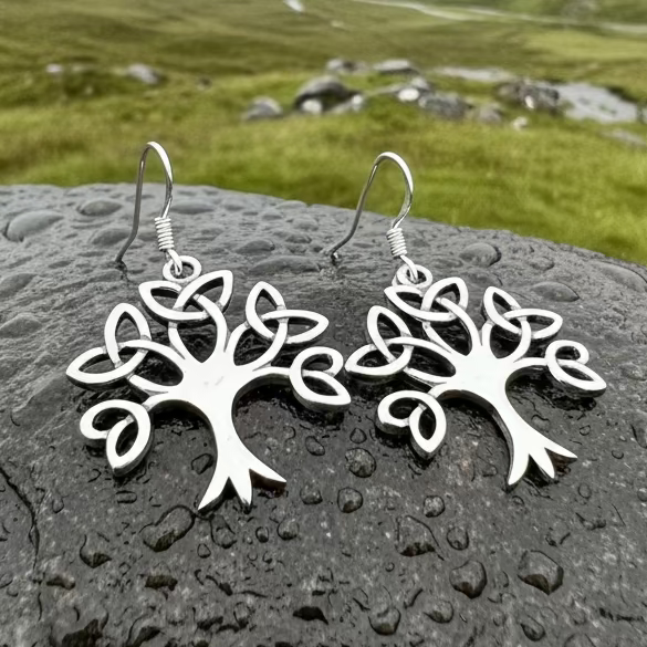 Ceridwen Tree of Life Earrings — view 6