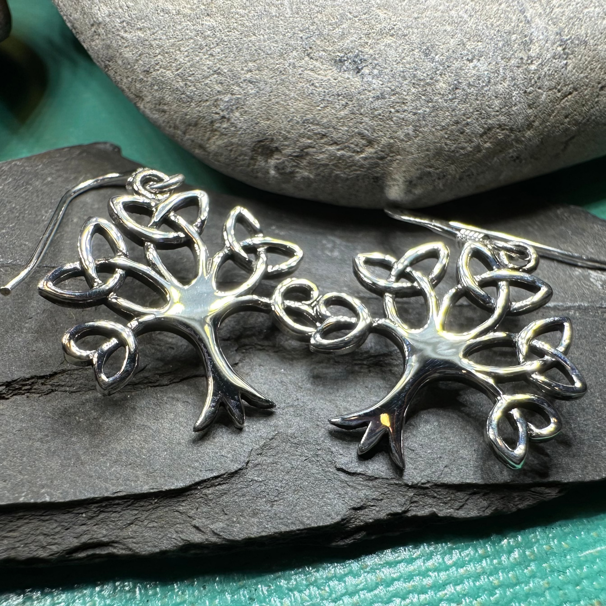 Ceridwen Tree of Life Earrings in sterling silver