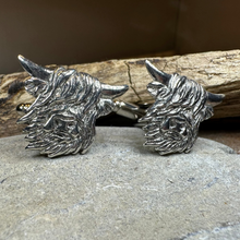 Load image into Gallery viewer, Scottish Highland Cow Cuff Links
