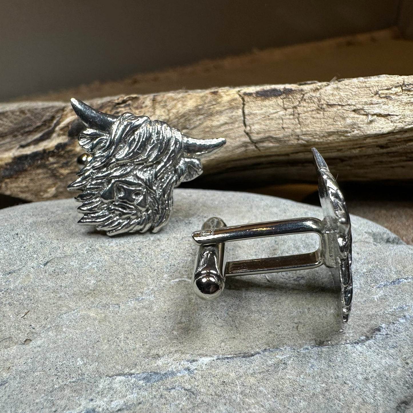 Scottish Highland Cow Cufflinks - Handmade in Scotland