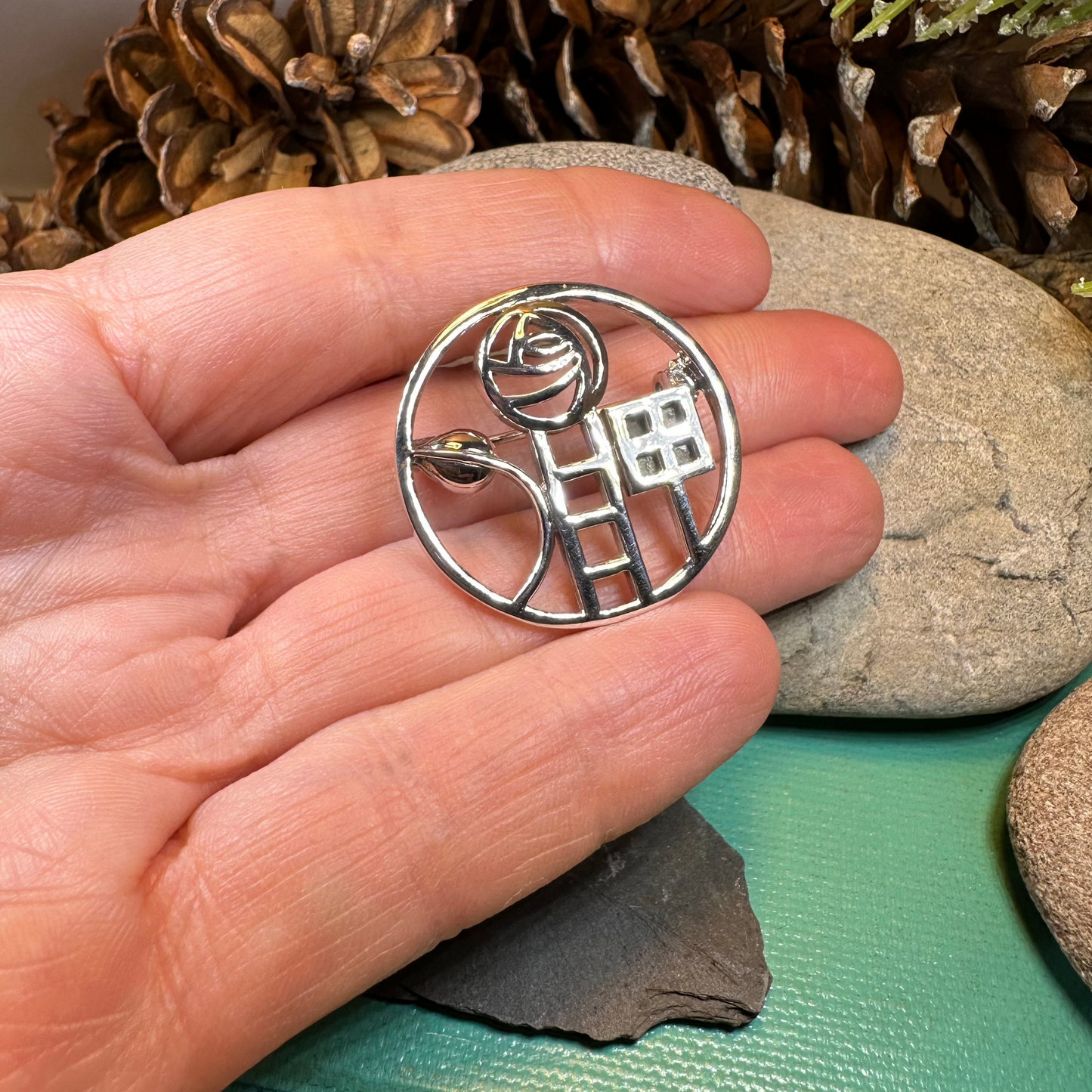 Mackintosh Roses Brooch — view 4