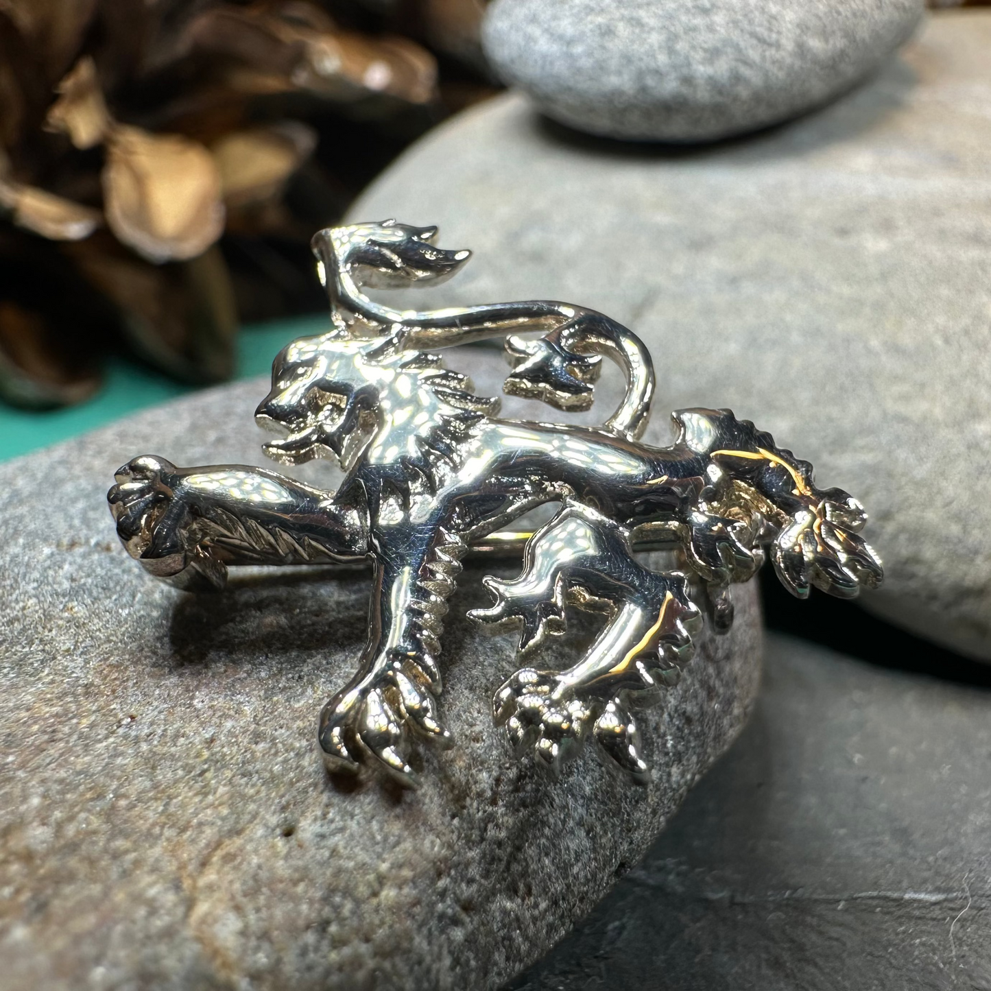 Scotland Royal Lion Lapel Pin in sterling silver