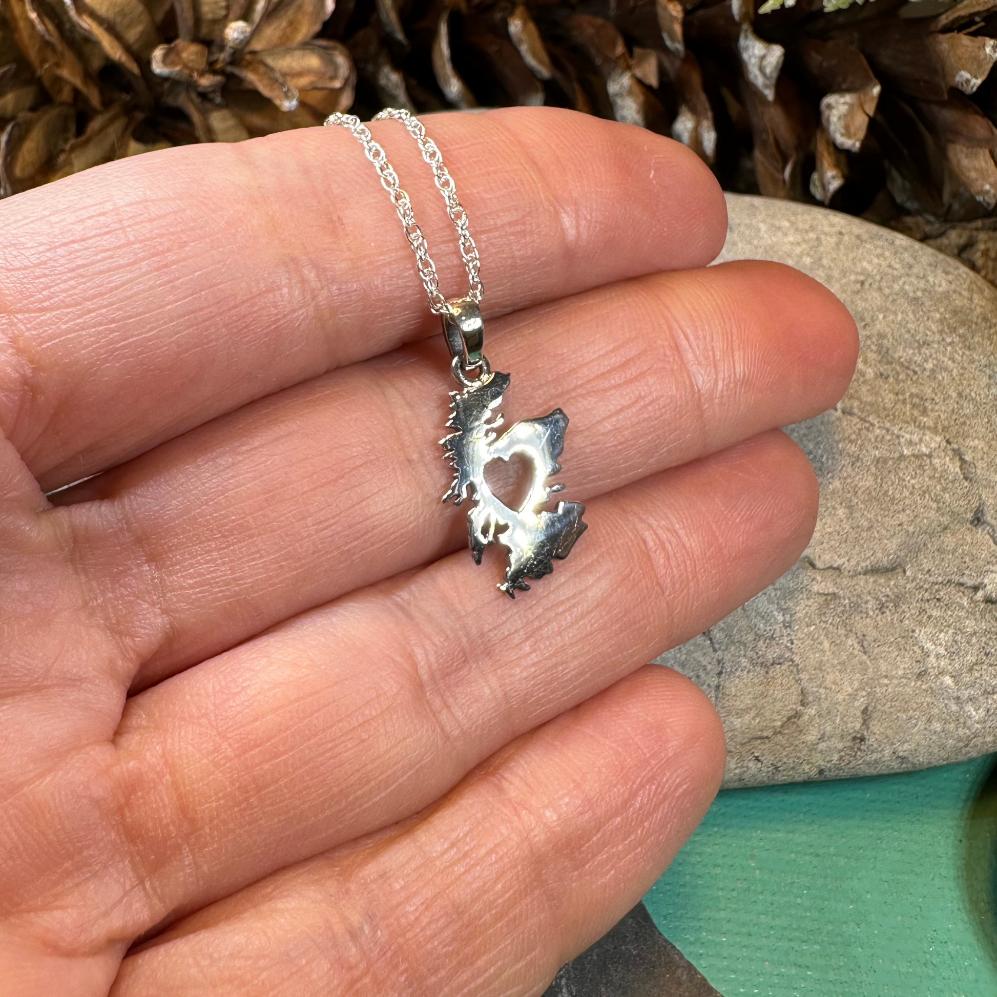 Scotland Map Necklace — view 8
