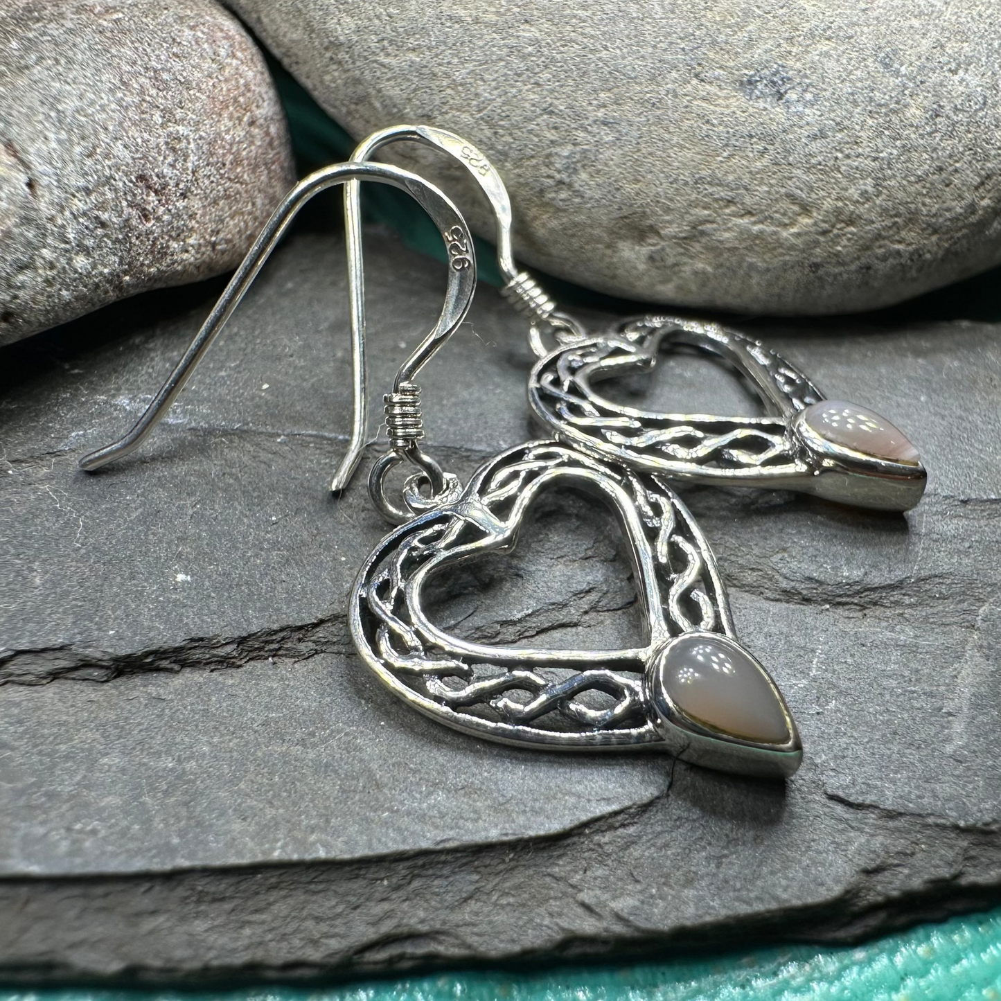 Scottish Celtic Heart Earrings