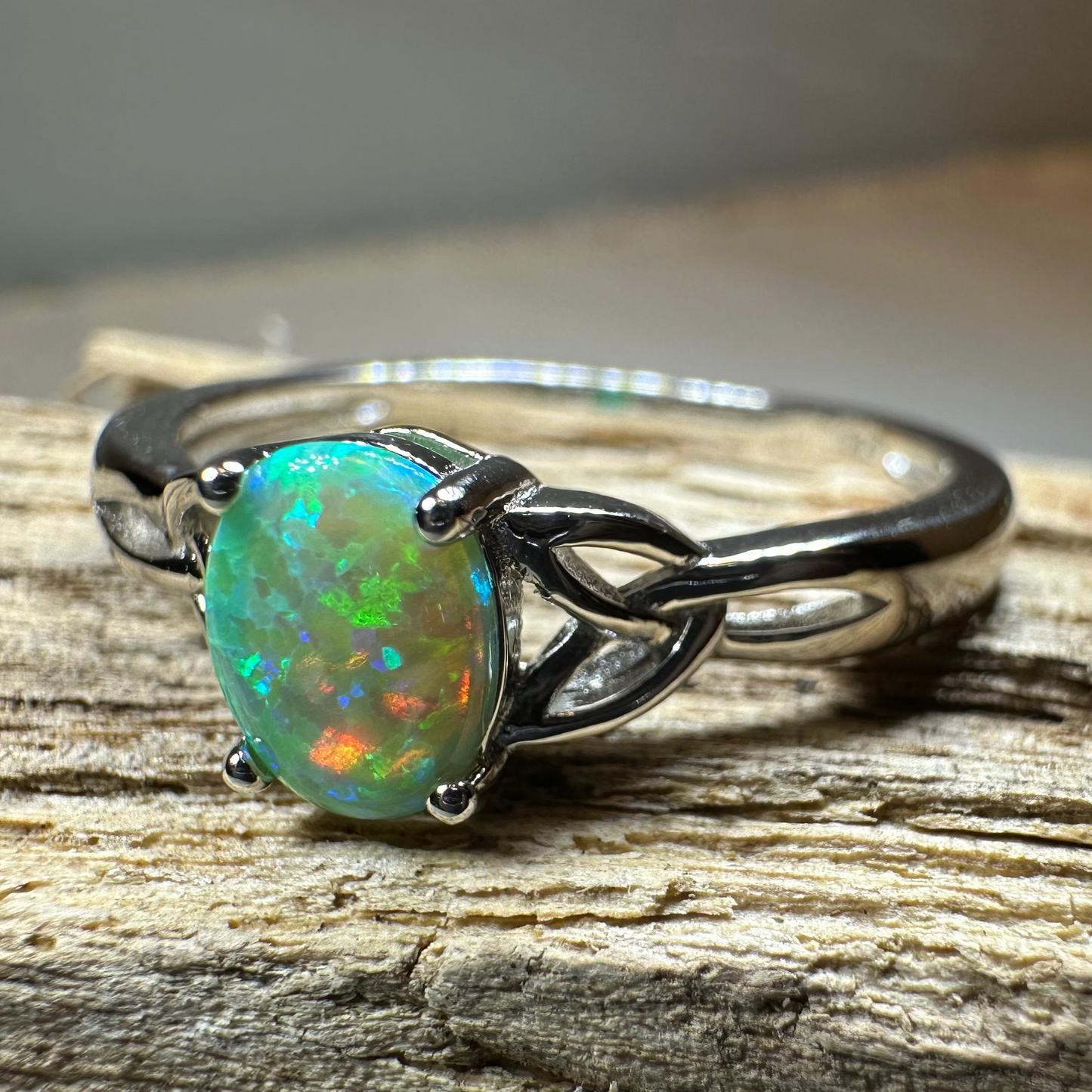 Irish Rain Celtic Ring — view 2