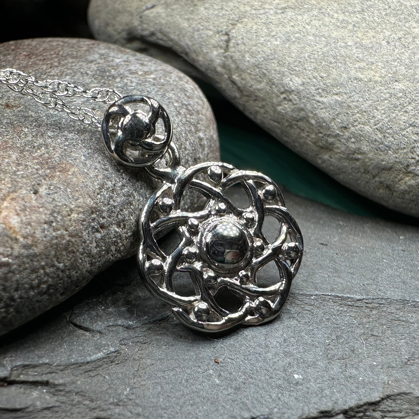 Kaleigh Celtic Knot Necklace in sterling silver