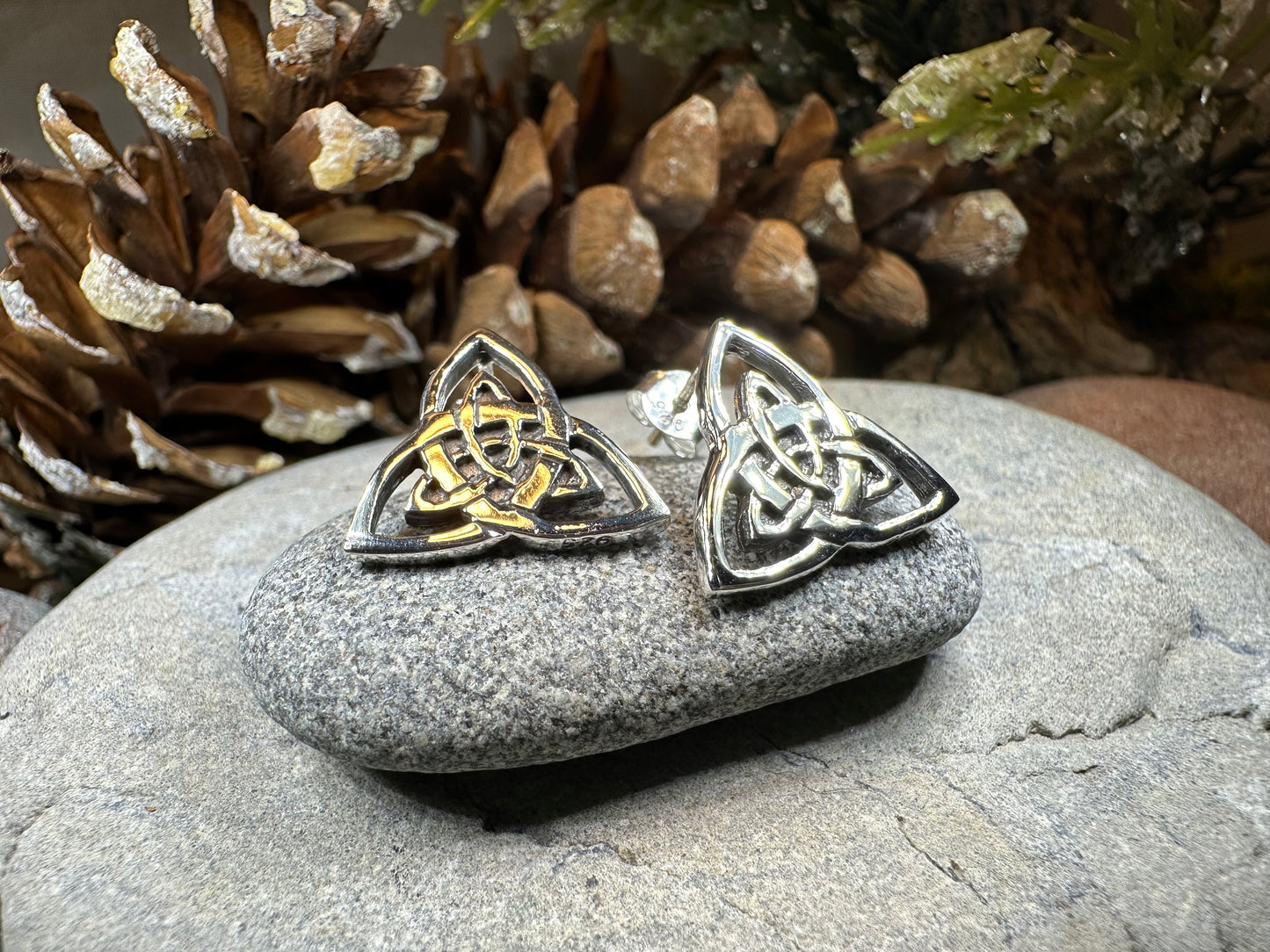 Linden Trinity Knot Post Earrings — view 7