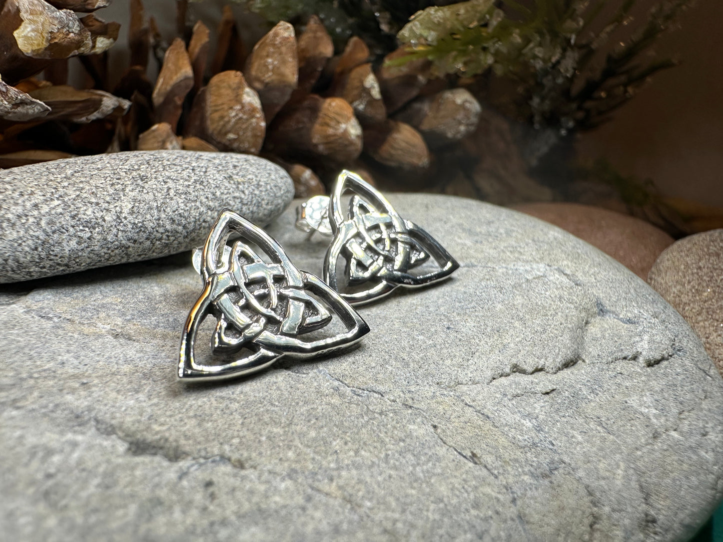 Linden Trinity Knot Post Earrings — view 4