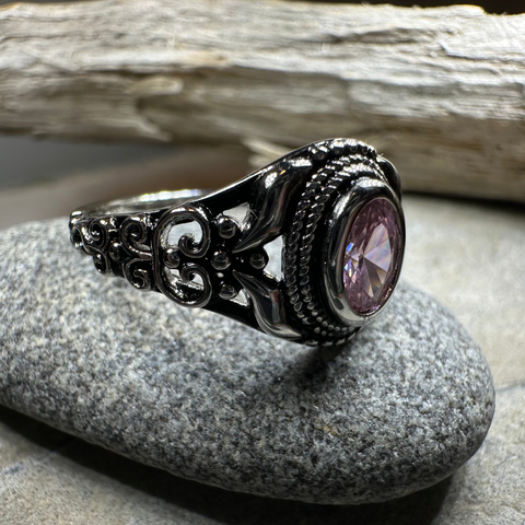 Load image into Gallery viewer, Romantic Celtic Knot Ring in Sterling Silver
