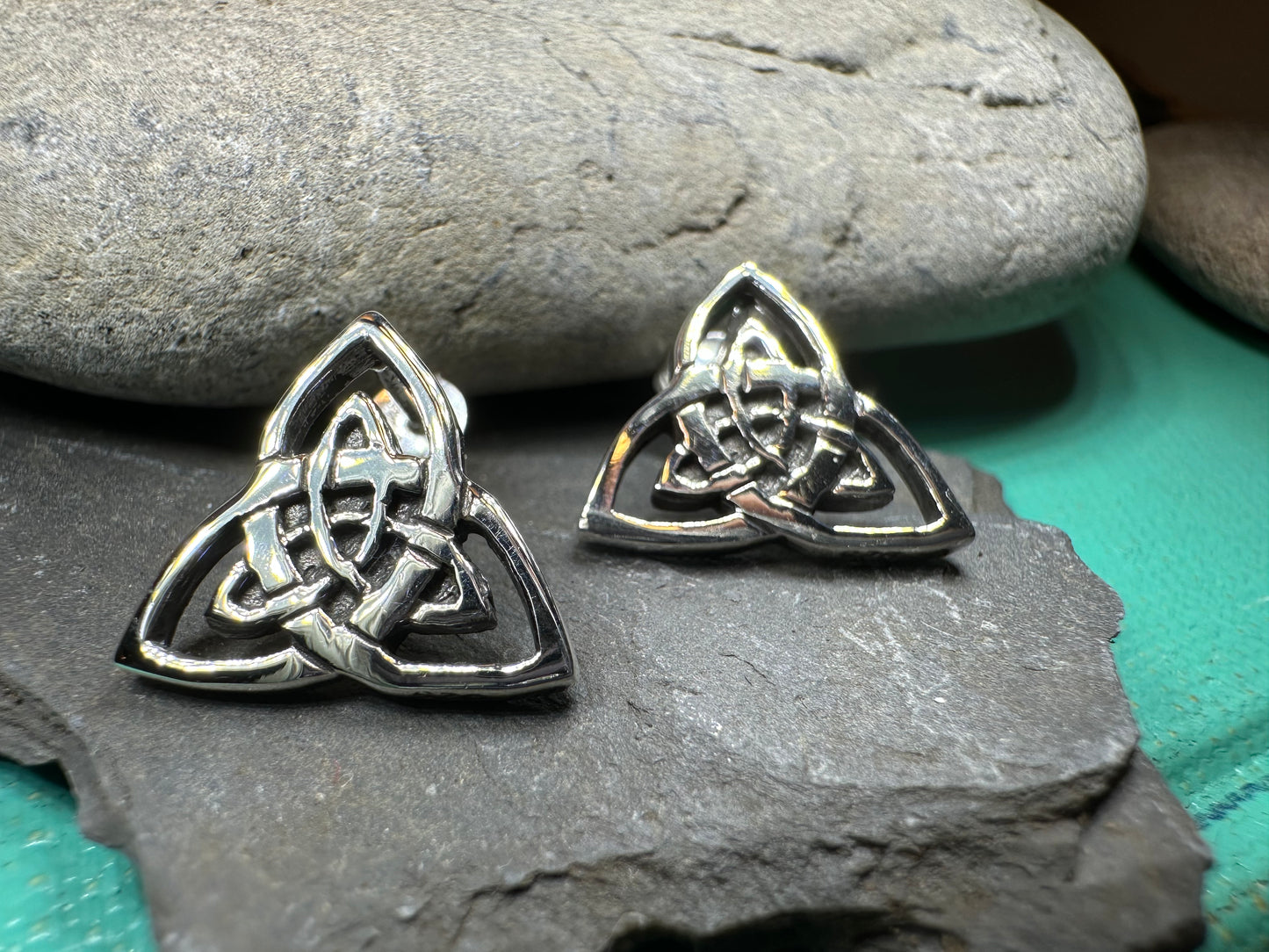 Linden Trinity Knot Post Earrings — view 5