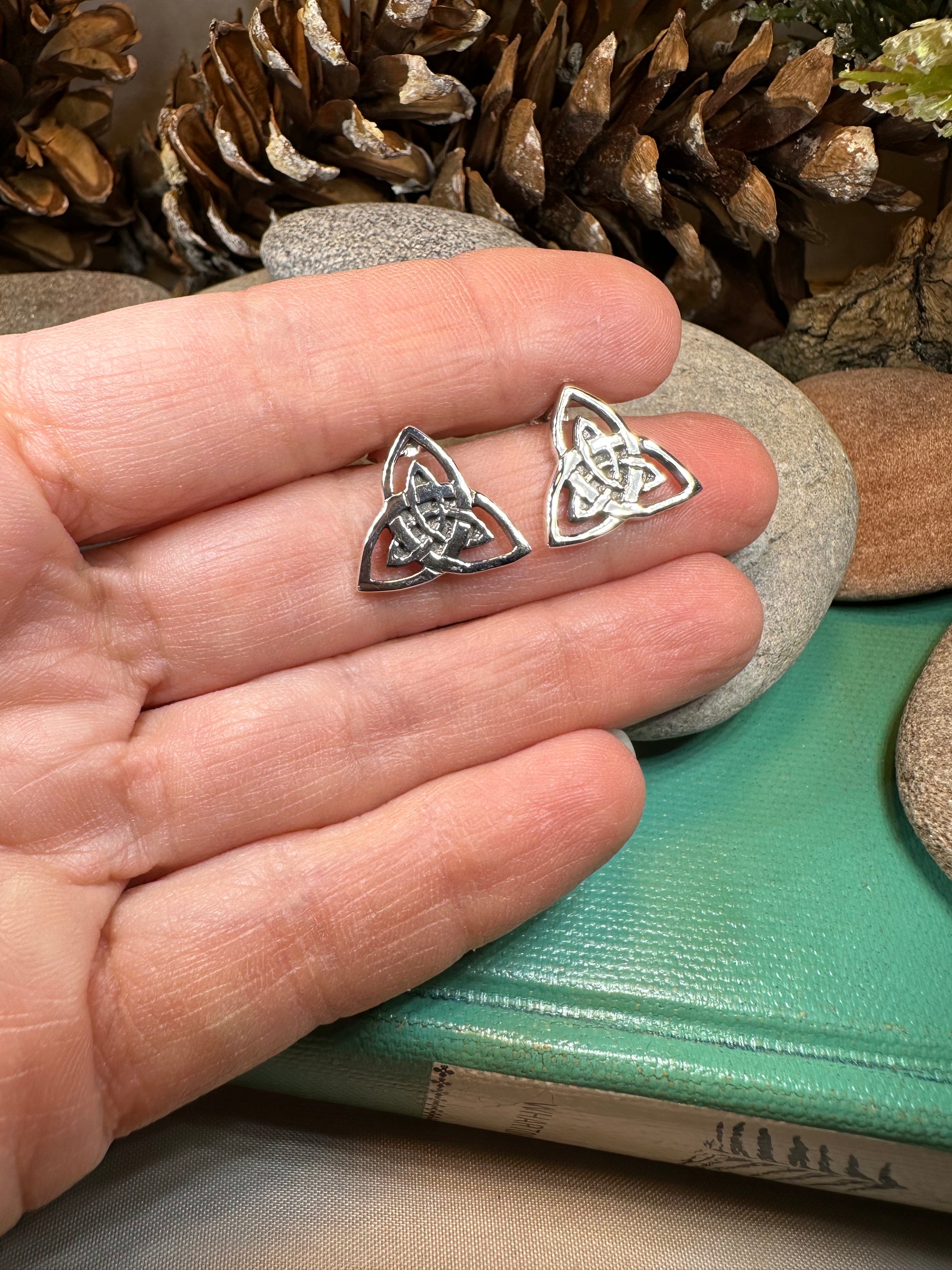 Linden Trinity Knot Post Earrings — view 6