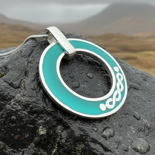 Seaside Celtic Knot Necklace - Handmade in Scotland