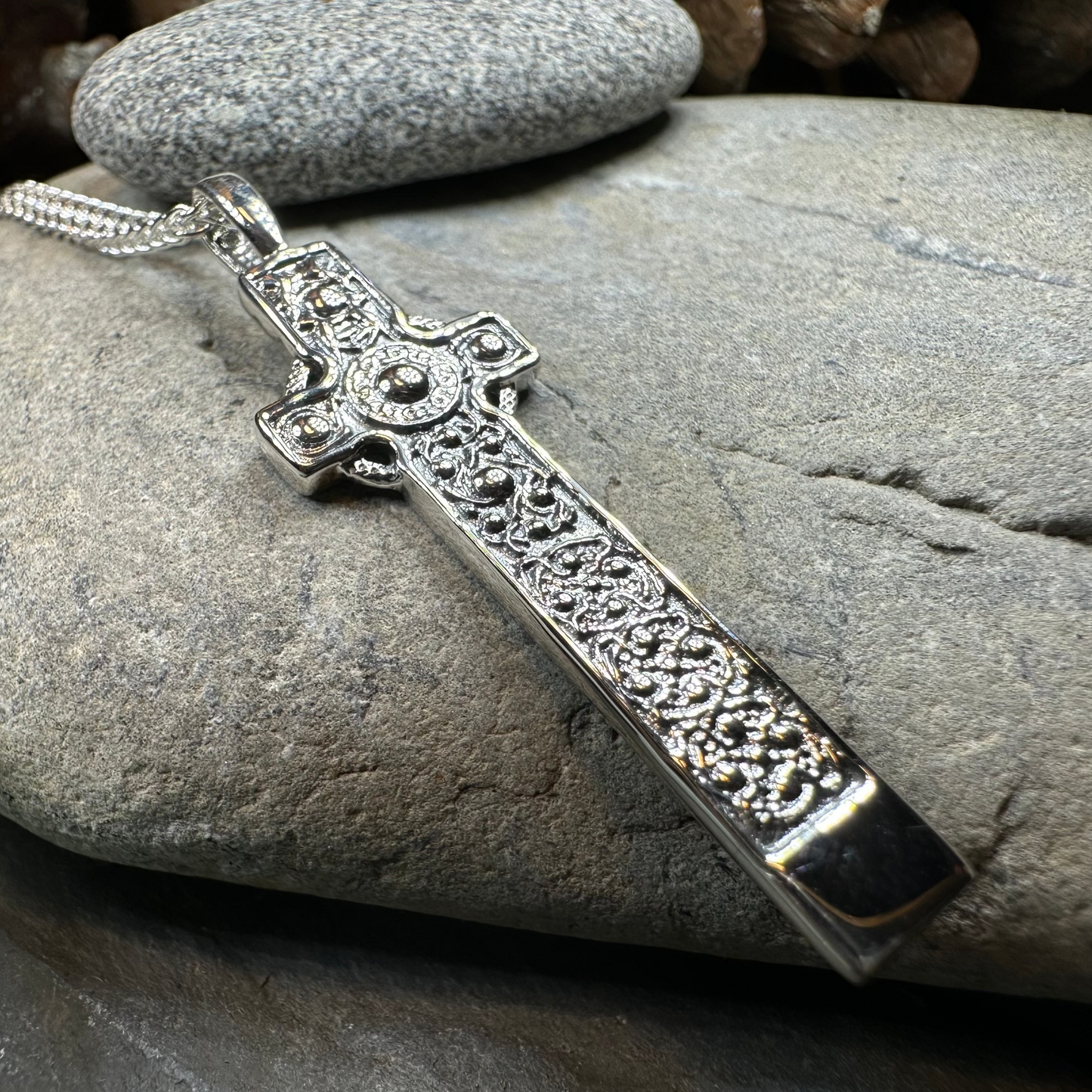 Saint Martin's Celtic Cross Necklace - Handmade in Scotland — view 2
