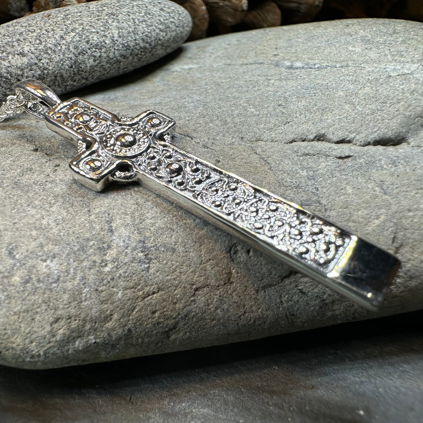 Saint Martin's Celtic Cross Necklace - Handmade in Scotland — view 8