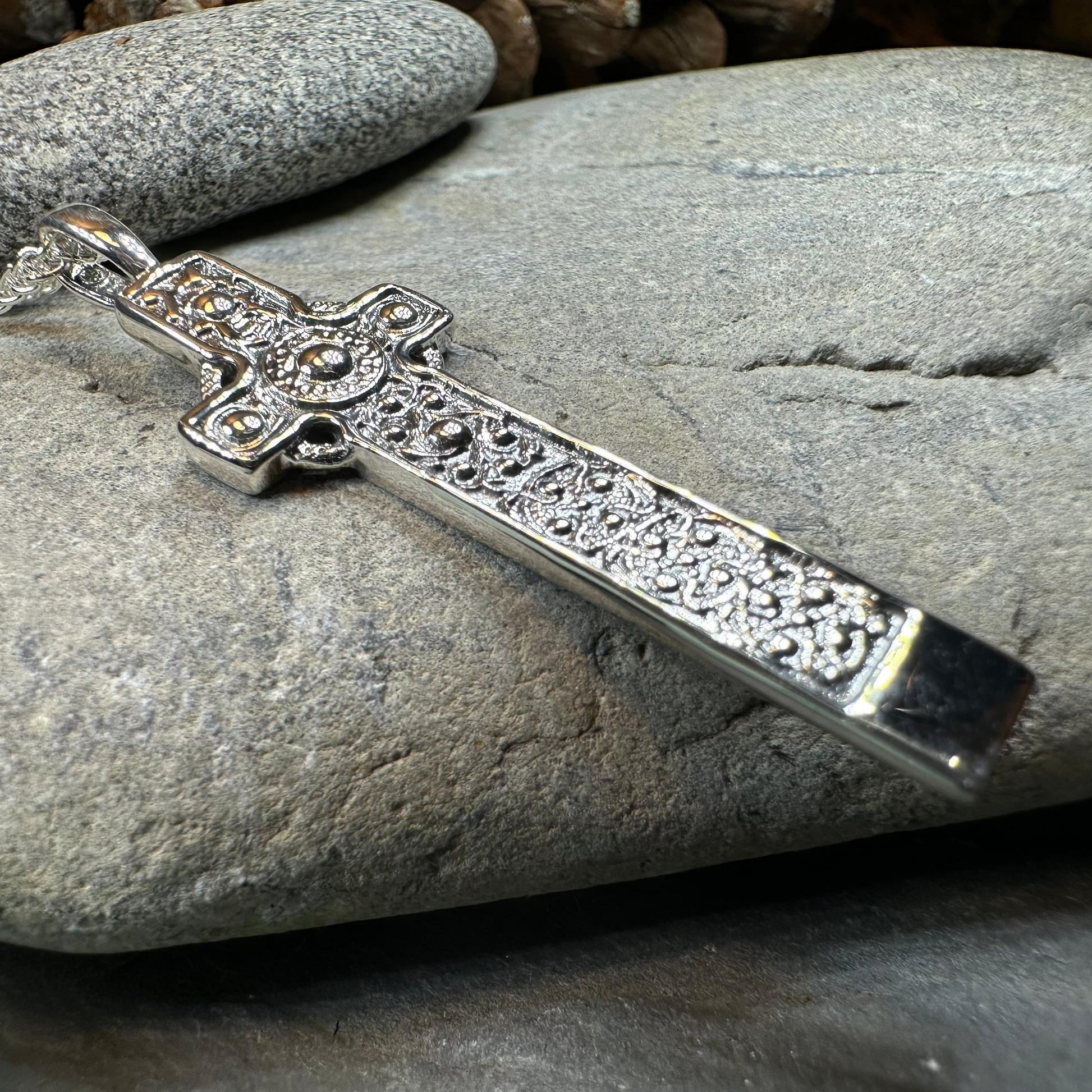 Saint Martin's Celtic Cross Necklace - Handmade in Scotland — view 8