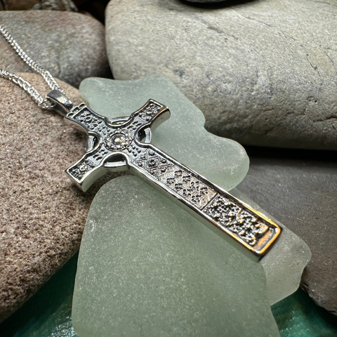 Load image into Gallery viewer, Saint John's Celtic Cross Necklace
