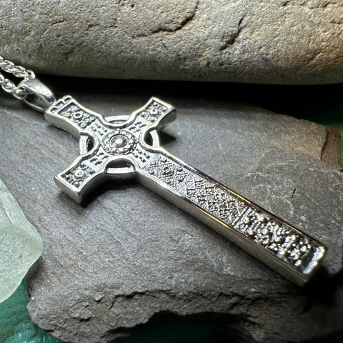 Load image into Gallery viewer, Saint John's Celtic Cross Necklace

