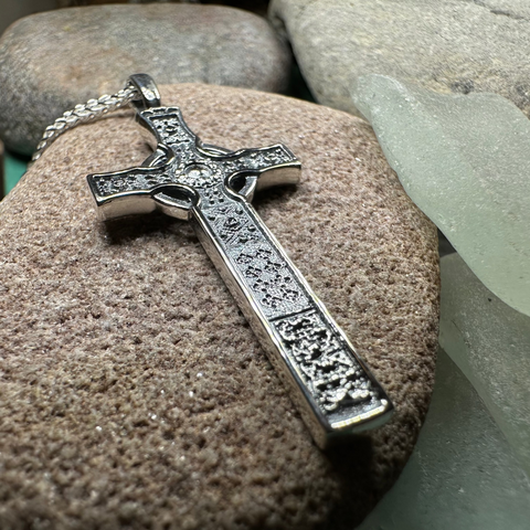 Load image into Gallery viewer, Saint John's Celtic Cross Necklace
