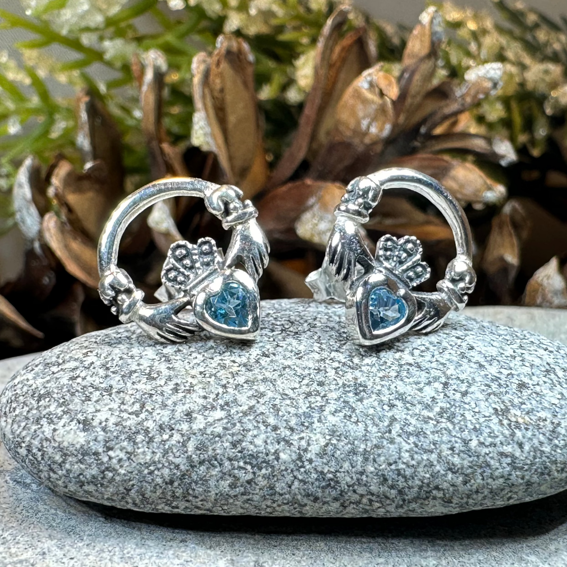 Cheerful Irish Claddagh Earrings — view 8