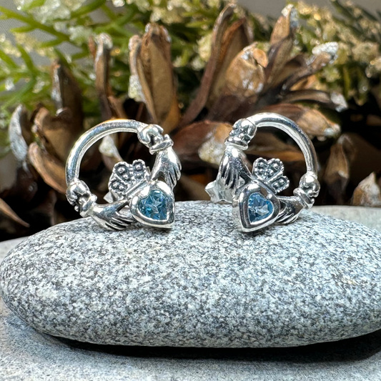 Cheerful Irish Claddagh Earrings — view 8