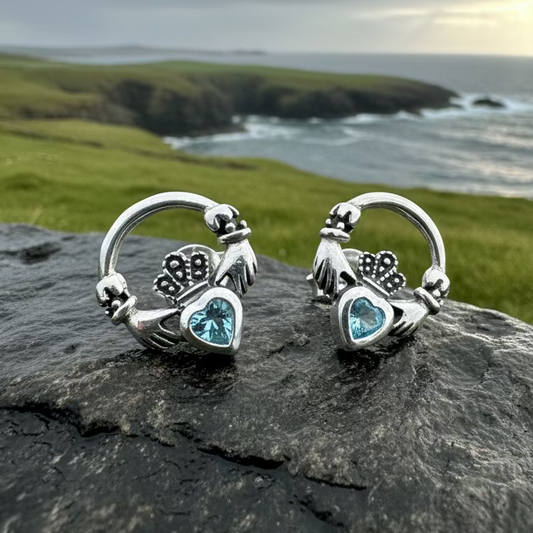 Cheerful Irish Claddagh Earrings