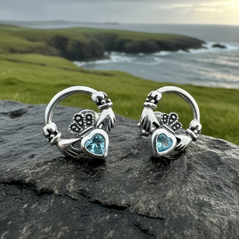 Load image into Gallery viewer, Cheerful Irish Claddagh Earrings
