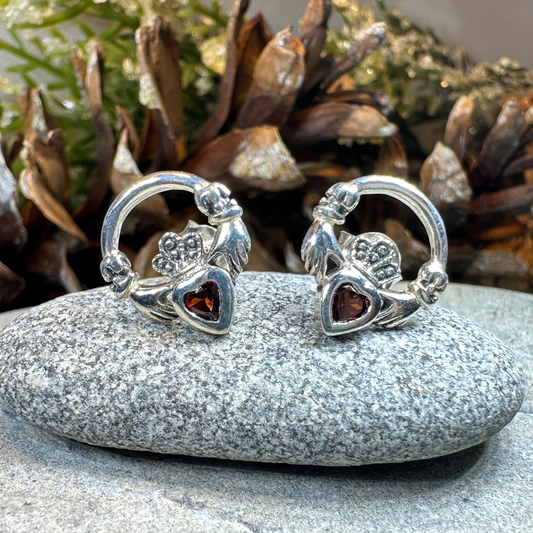 Cheerful Irish Claddagh Earrings — view 3