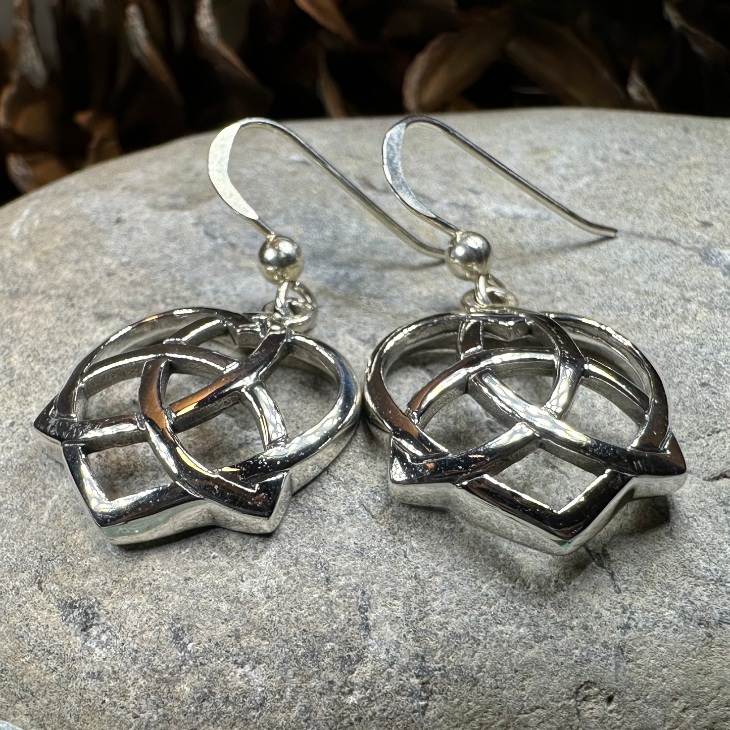 Trinity Love Knot Earrings — view 6