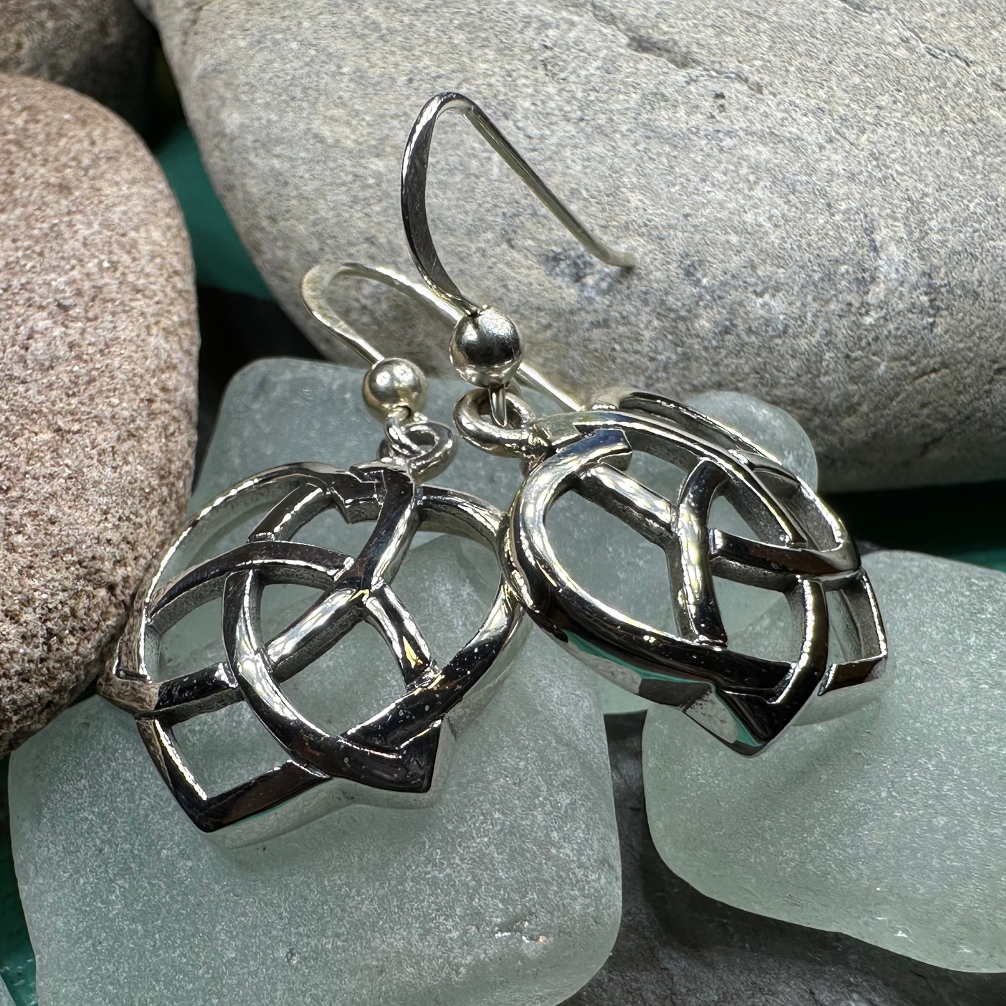 Trinity Love Knot Earrings — view 3