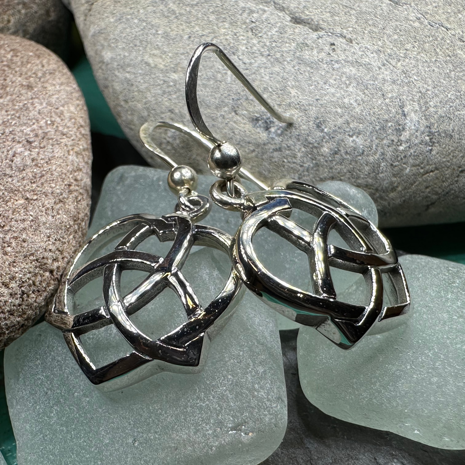 Trinity Love Knot Earrings — view 3