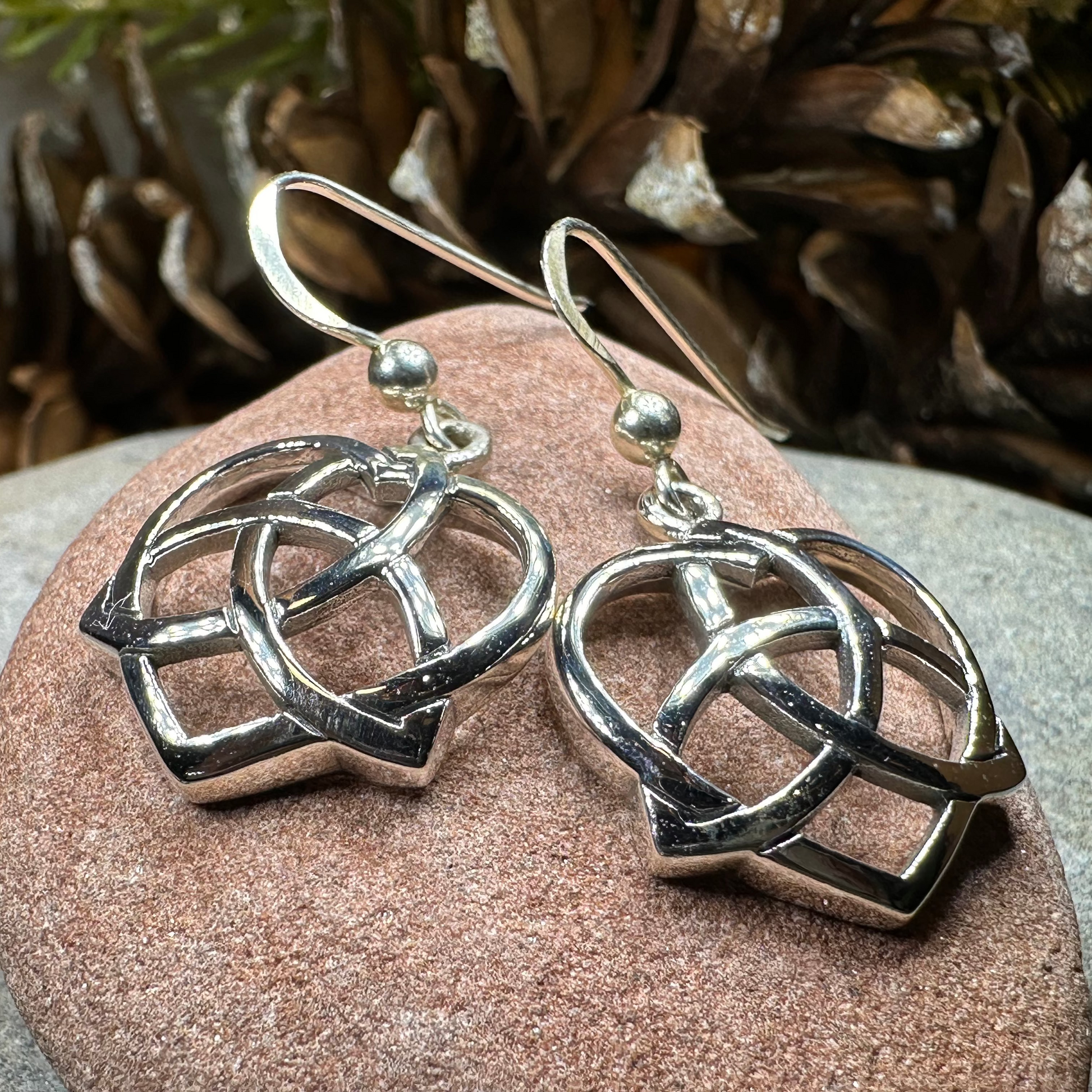 Trinity Love Knot Earrings — view 5