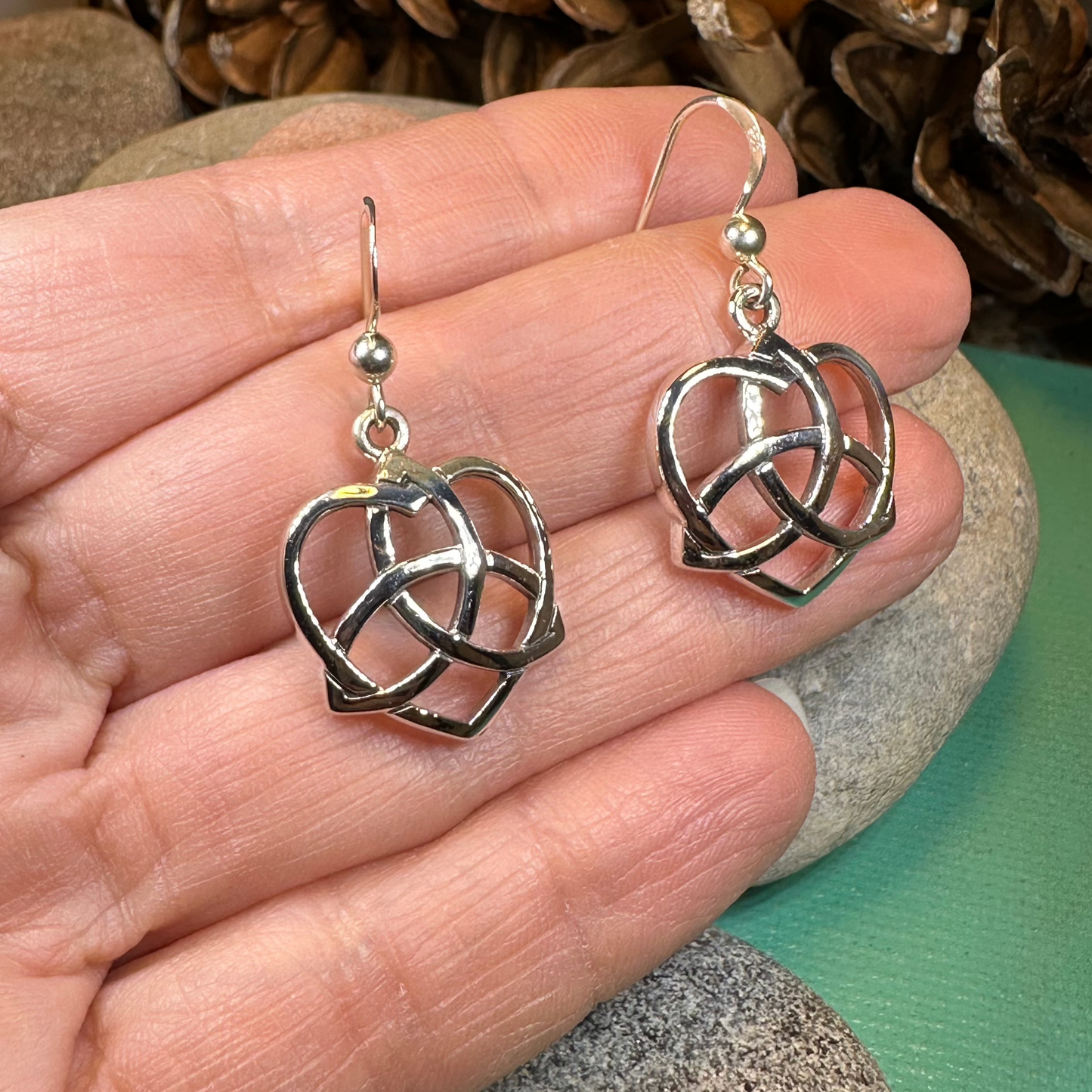 Trinity Love Knot Earrings — view 4