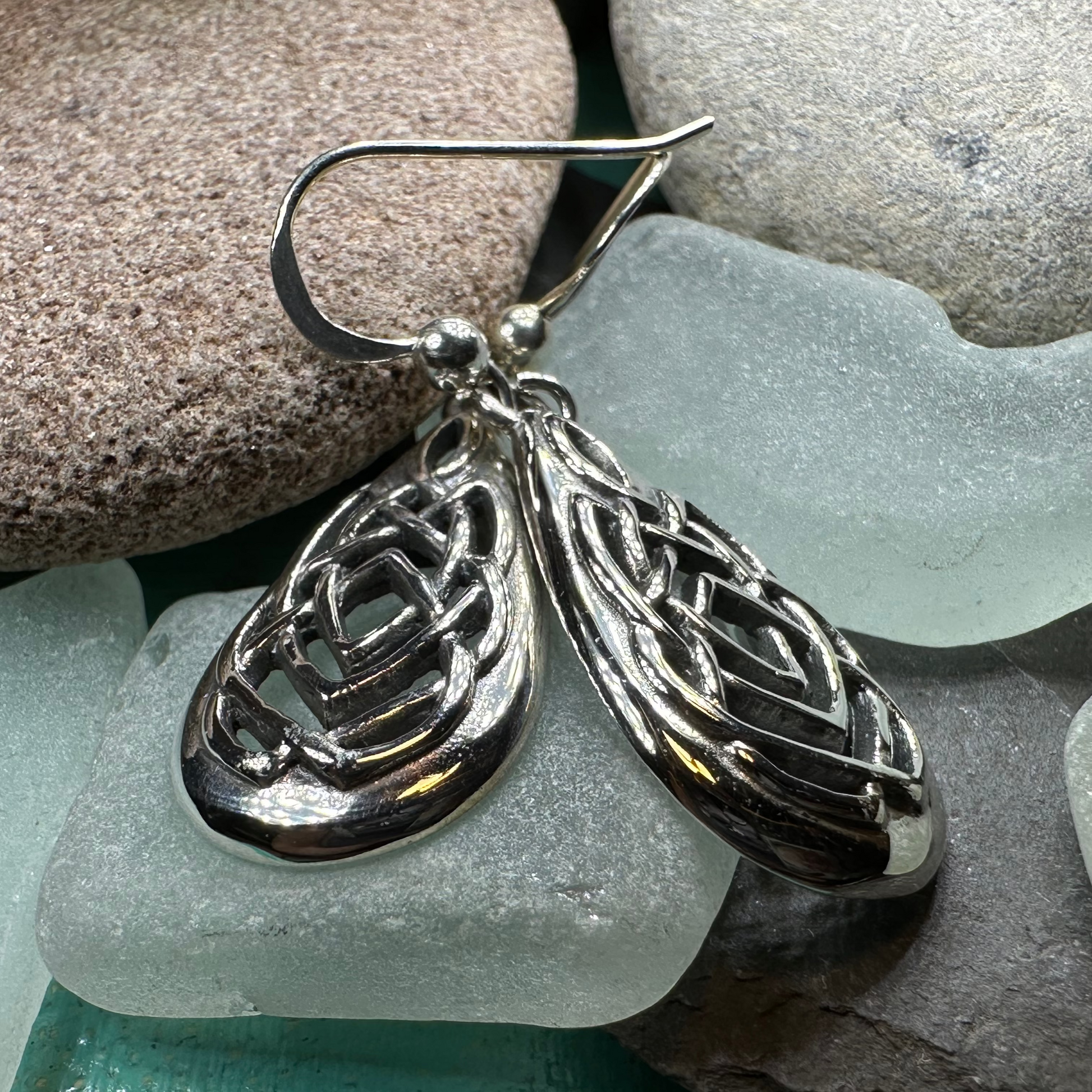 Salia Celtic Knot Earrings — view 2