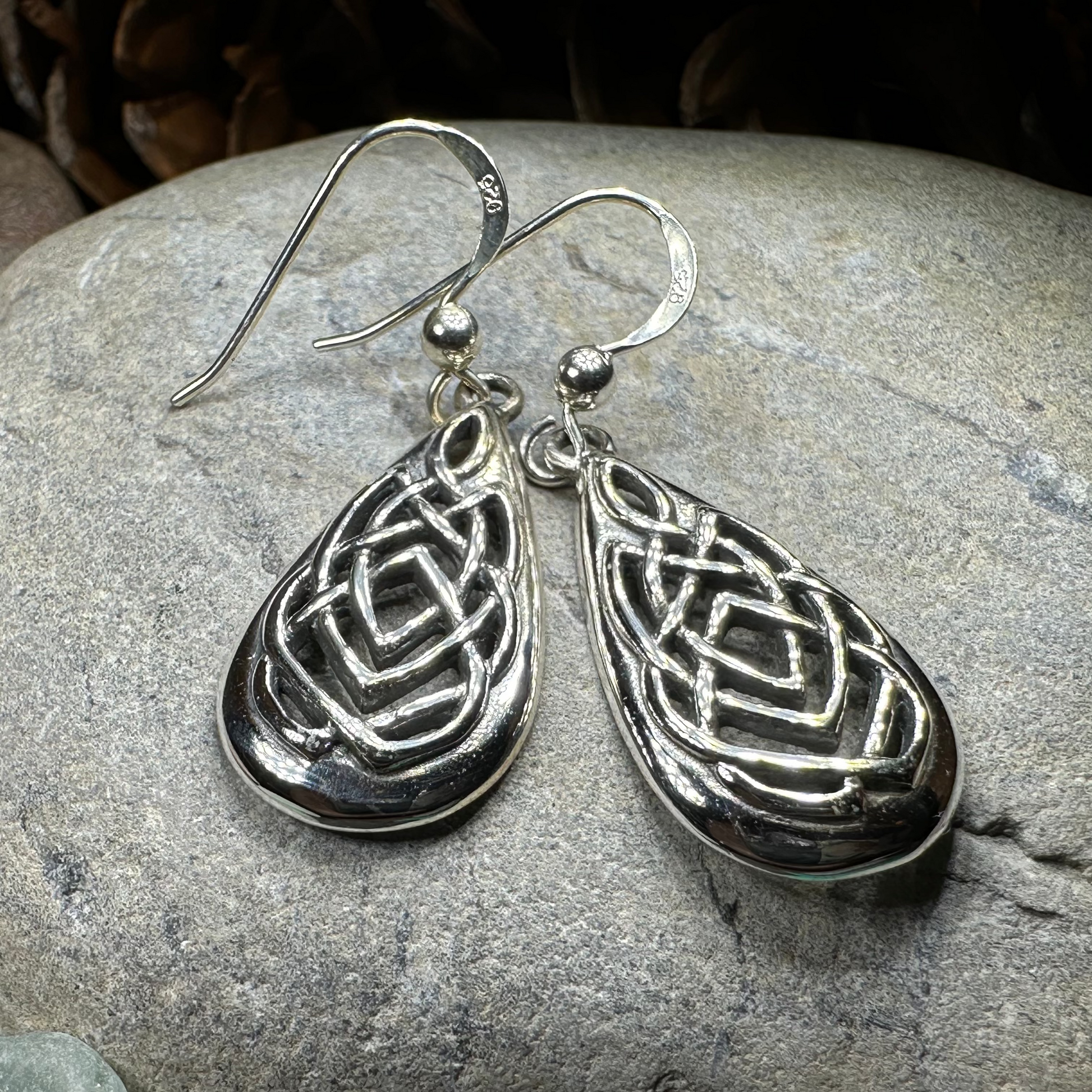 Salia Celtic Knot Earrings — view 3