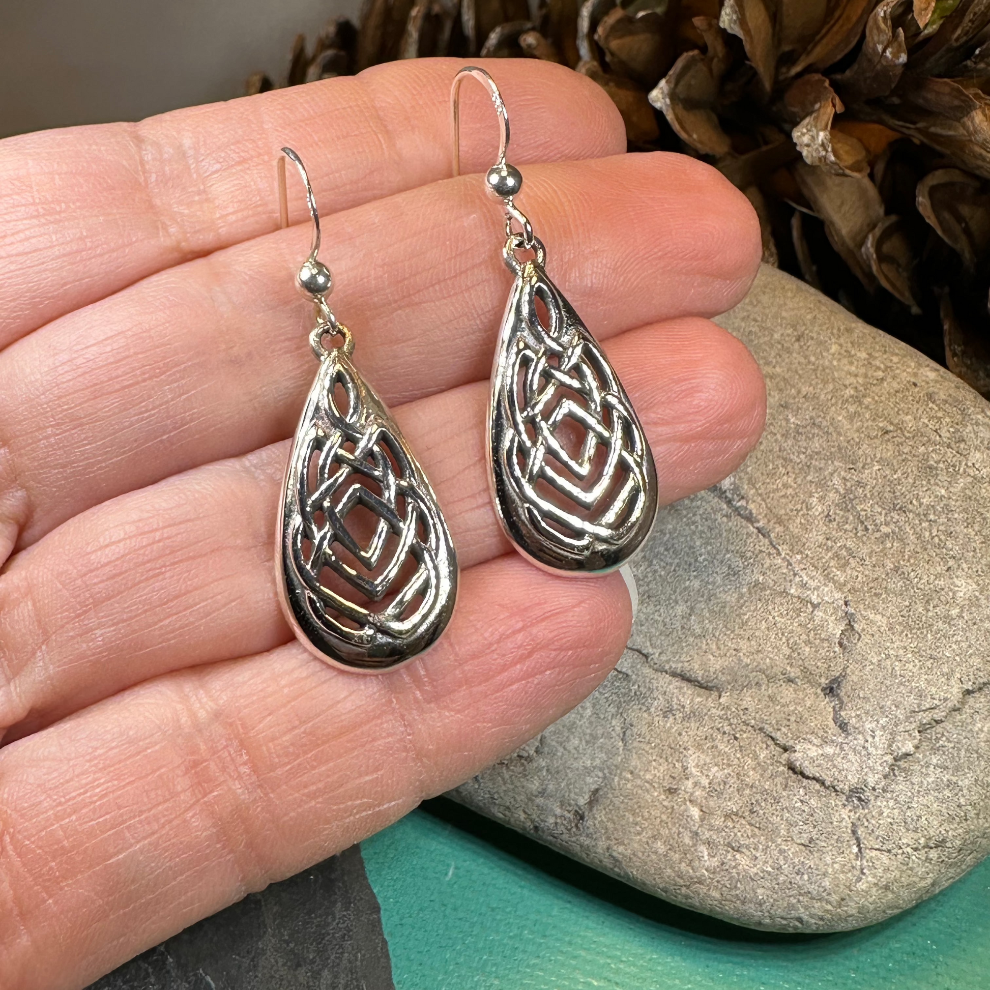Salia Celtic Knot Earrings — view 4
