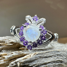 Load image into Gallery viewer, Adore Moonstone Claddagh Ring
