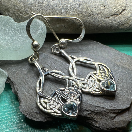 Heart Celtic Knot Earrings — view 10