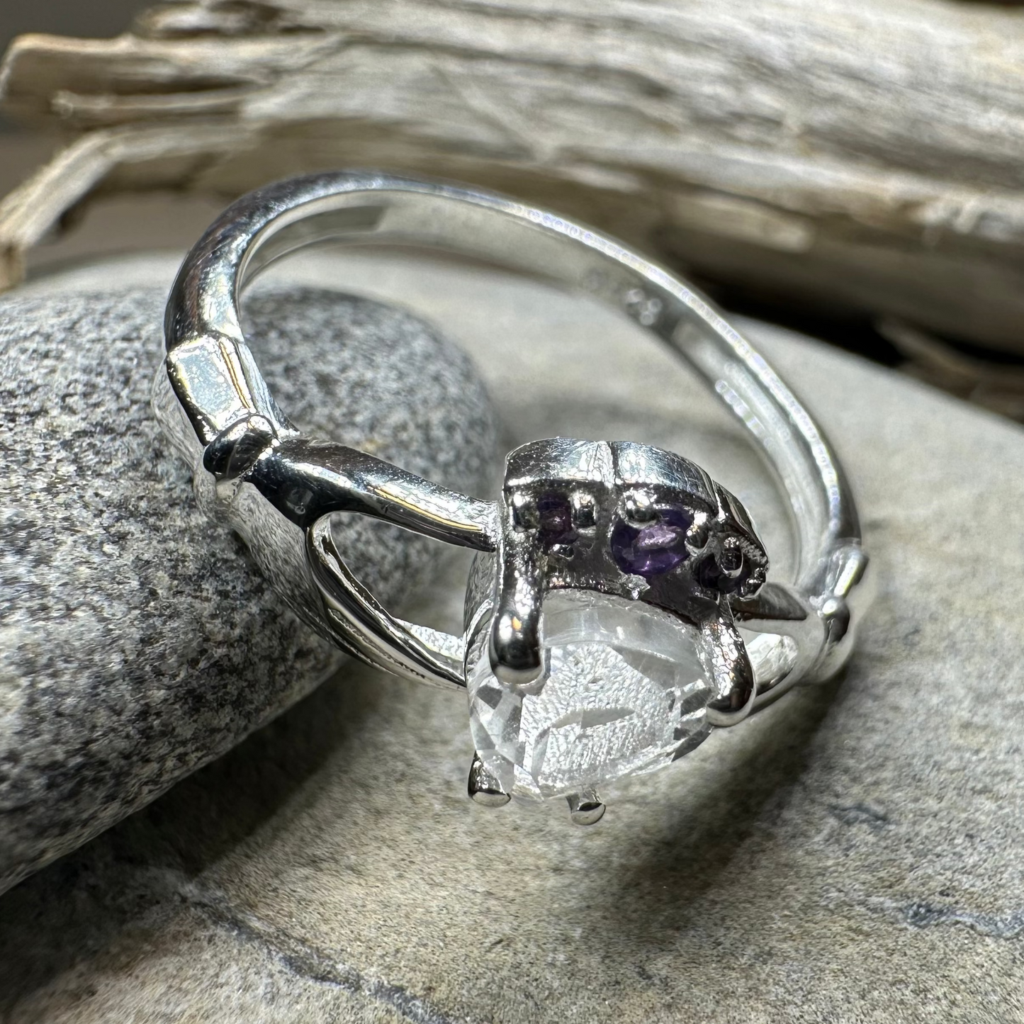 Ardor Irish Claddagh Ring in Sterling Silver — view 5