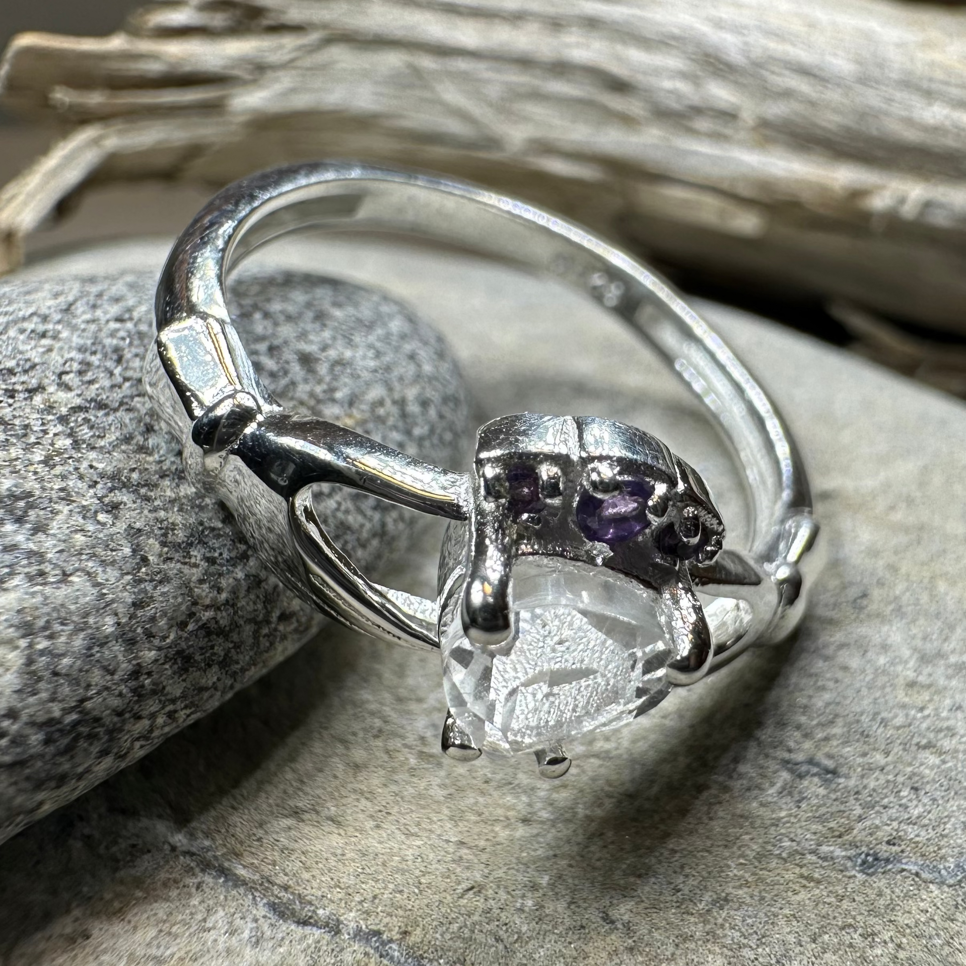 Ardor Irish Claddagh Ring in Sterling Silver — view 5
