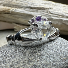 Load image into Gallery viewer, Ardor Moonstone Claddagh Ring
