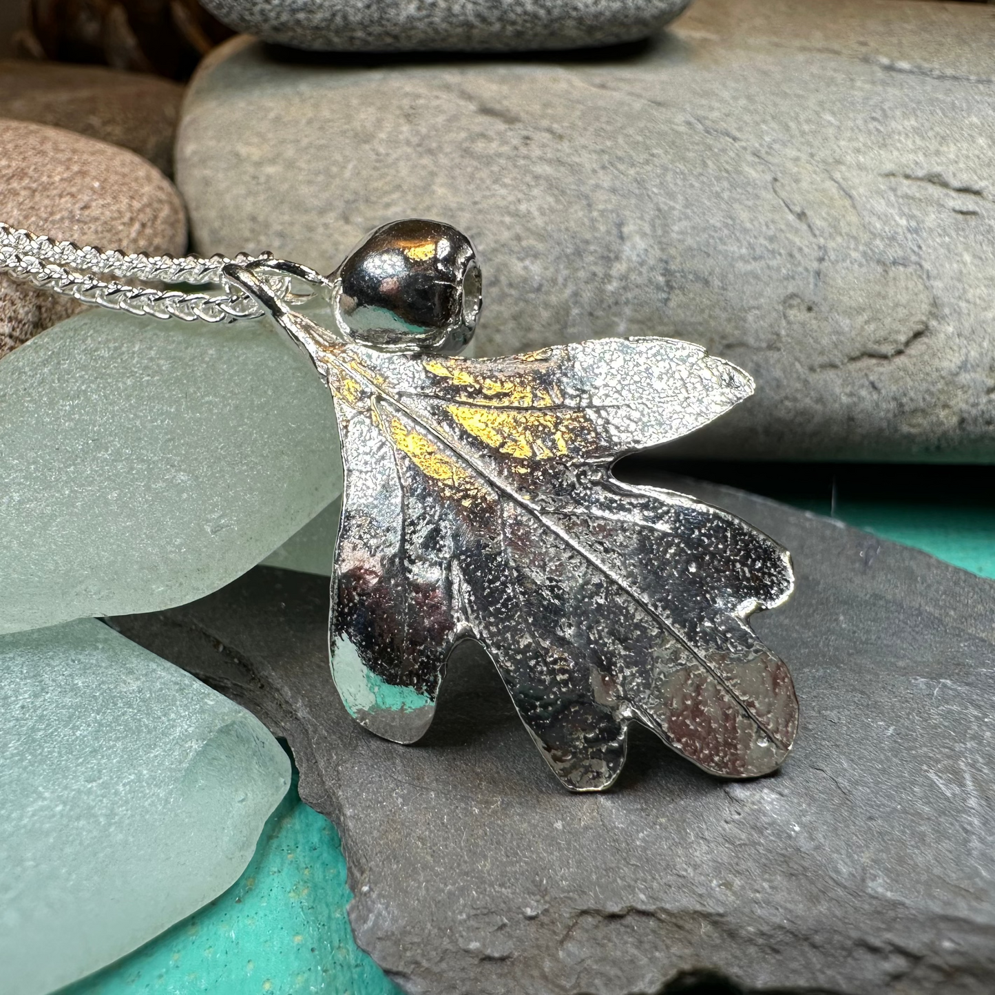 Fairy Tree Hawthorn Leaf Necklace — view 2