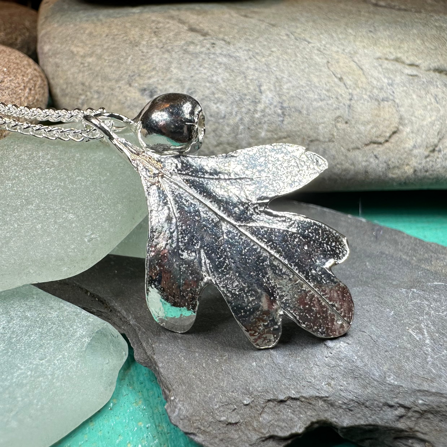 Fairy Tree Hawthorn Leaf Necklace — view 7