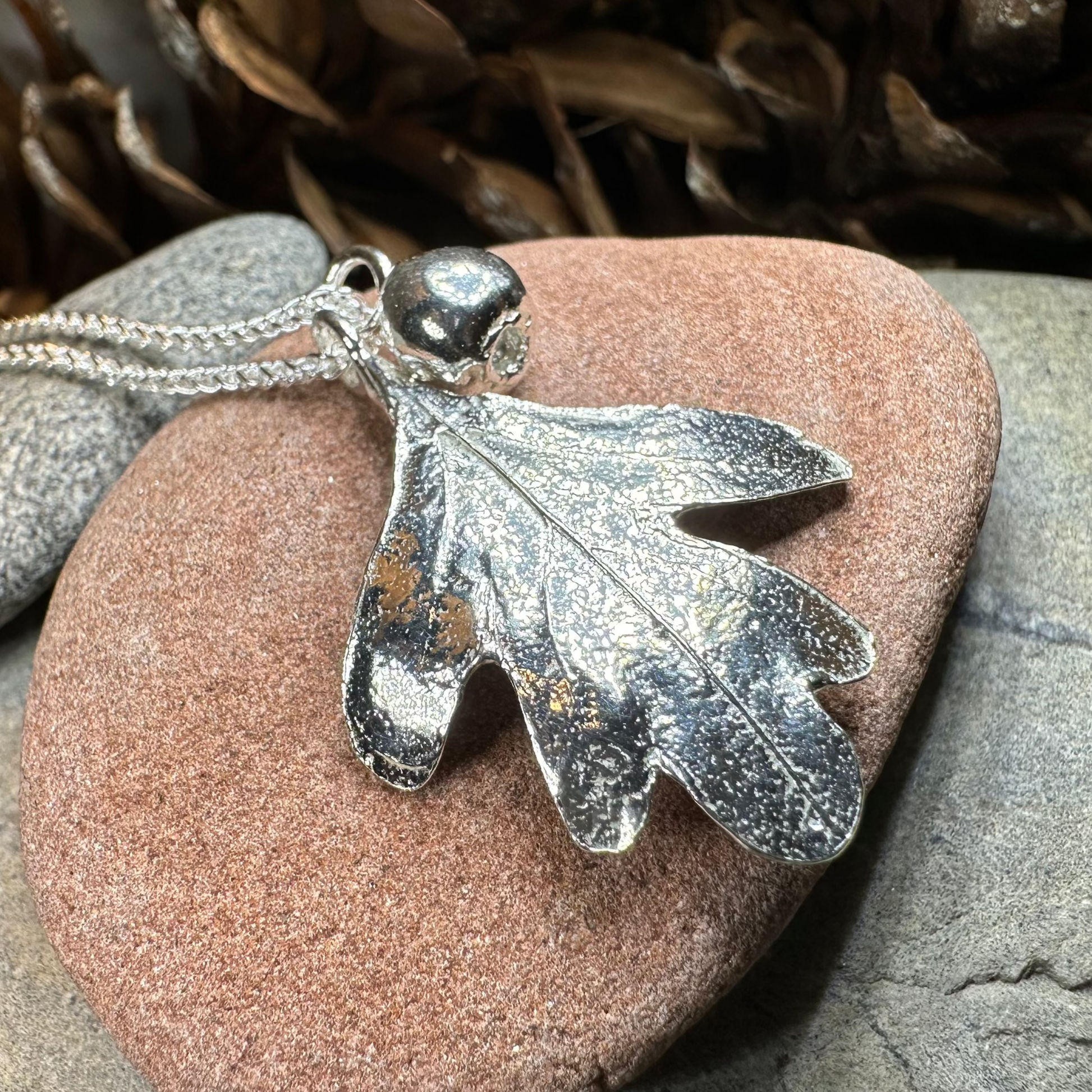 Fairy Tree Hawthorn Leaf Necklace — view 6