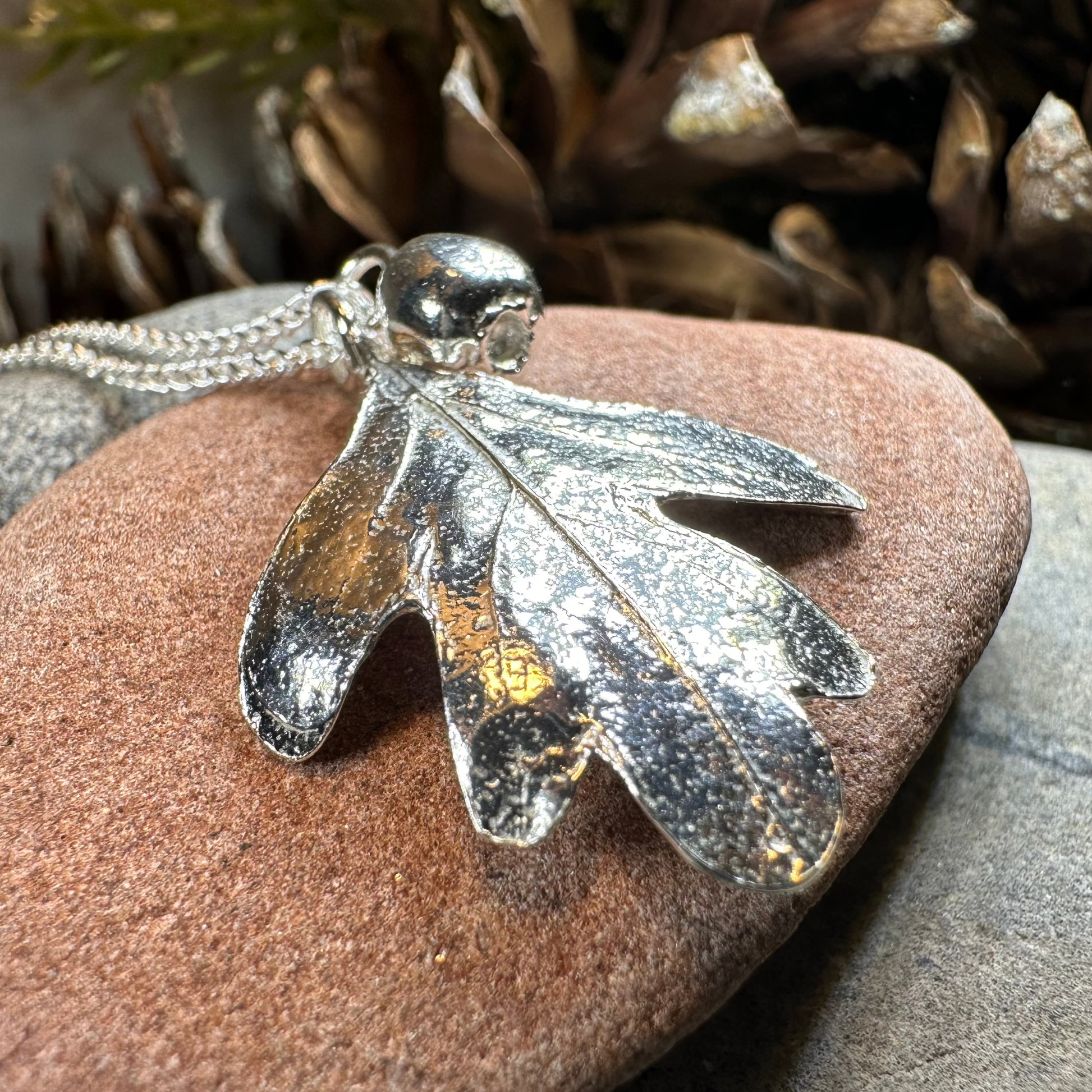 Fairy Tree Hawthorn Leaf Necklace — view 4