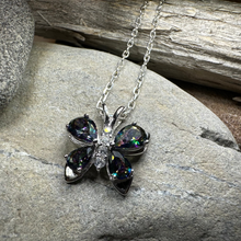 Load image into Gallery viewer, Mystic Topaz Butterfly Necklace
