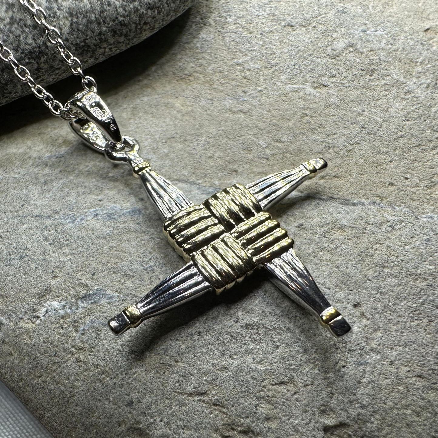 Irish Saint Brigid Cross Necklace - Handmade in Ireland