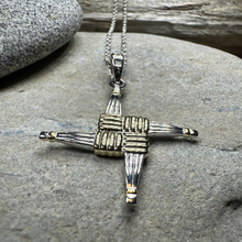Load image into Gallery viewer, Saint Brigid Cross Necklace
