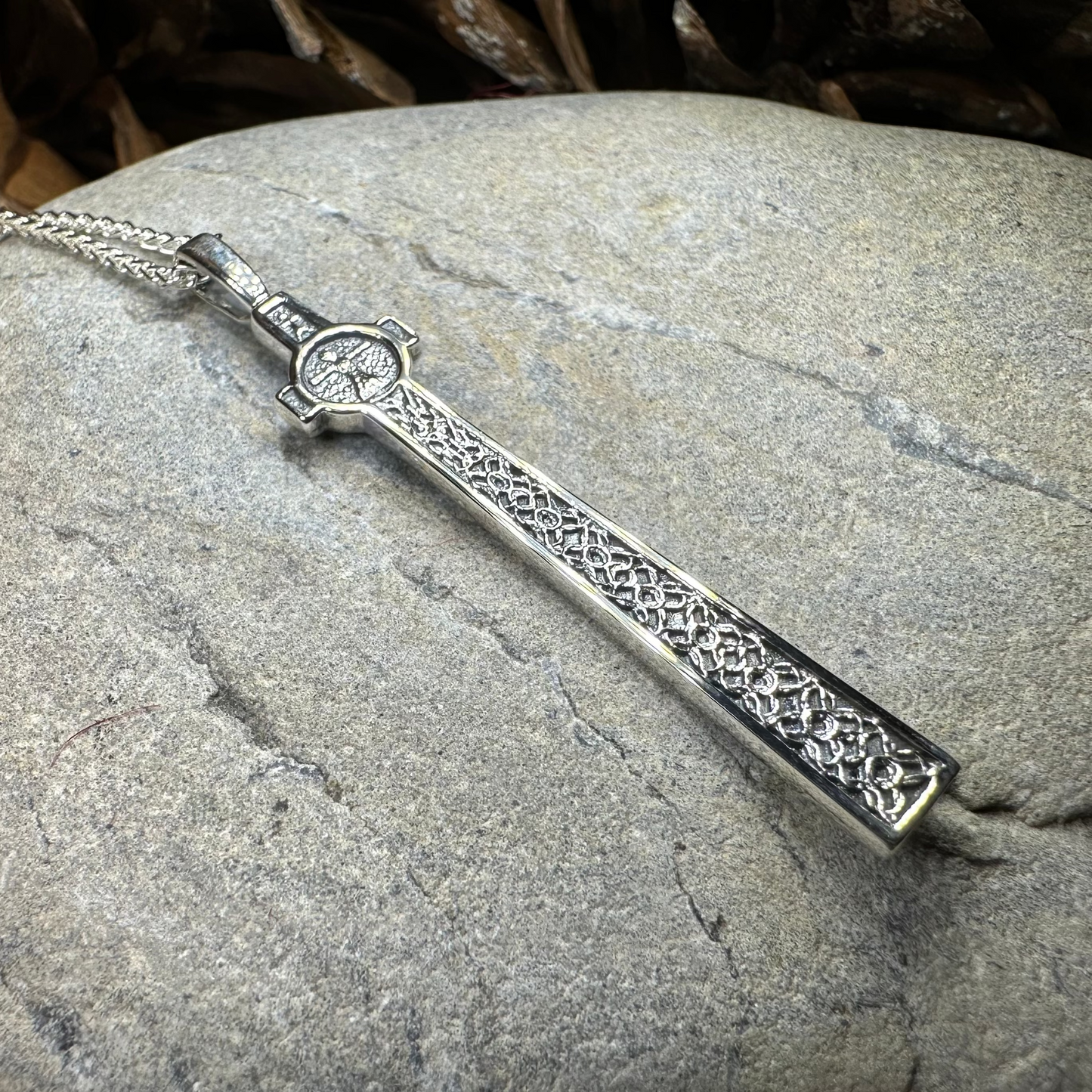 Scottish McLean's Celtic Cross Necklace — view 7