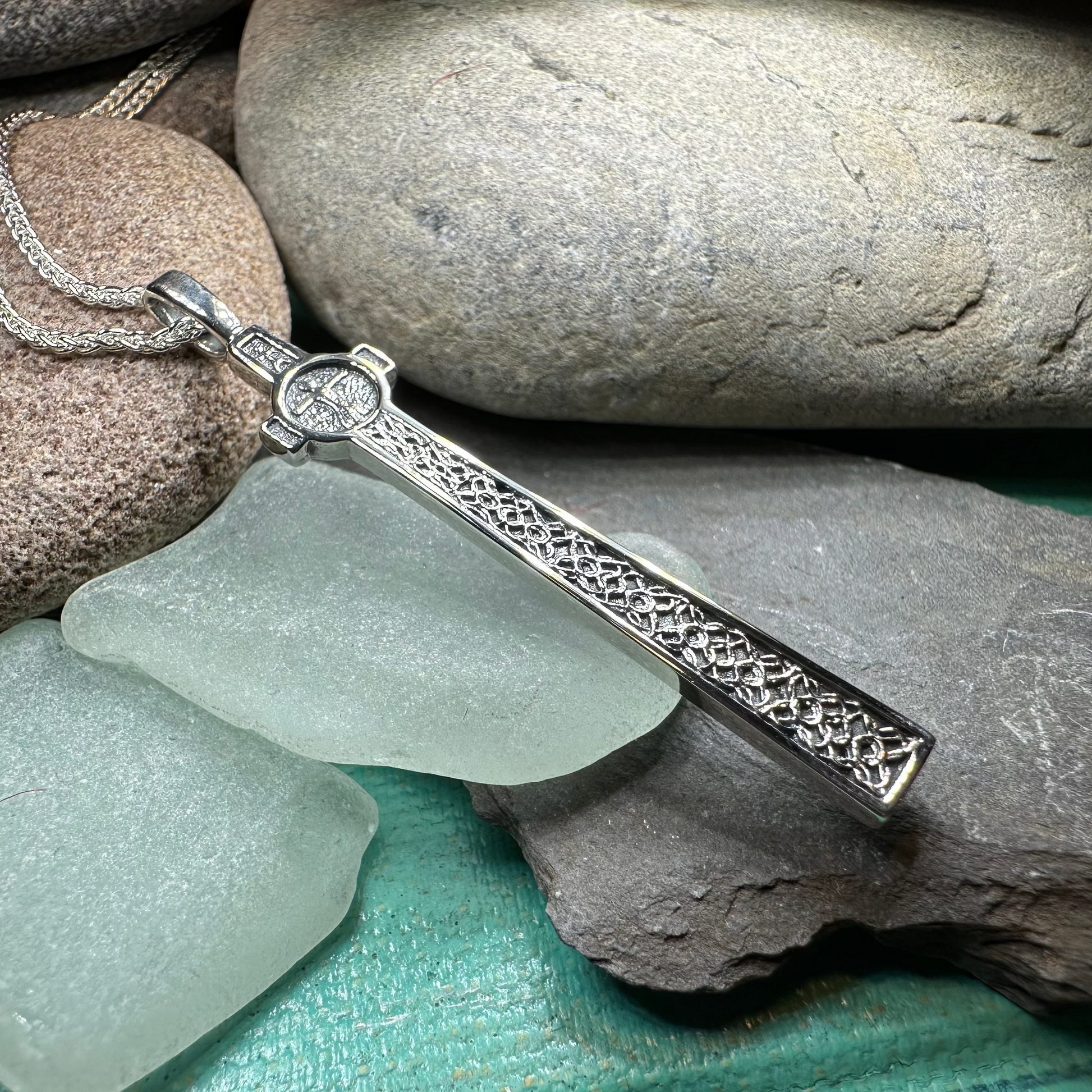 Scottish McLean's Celtic Cross Necklace — view 6