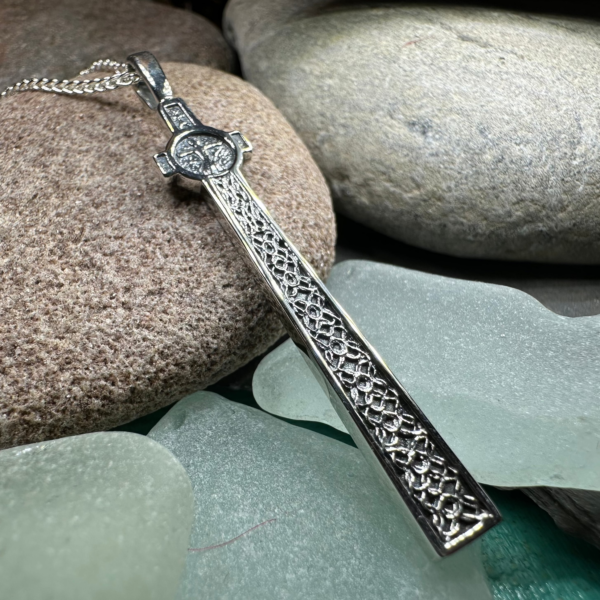 Scottish McLean's Celtic Cross Necklace — view 2